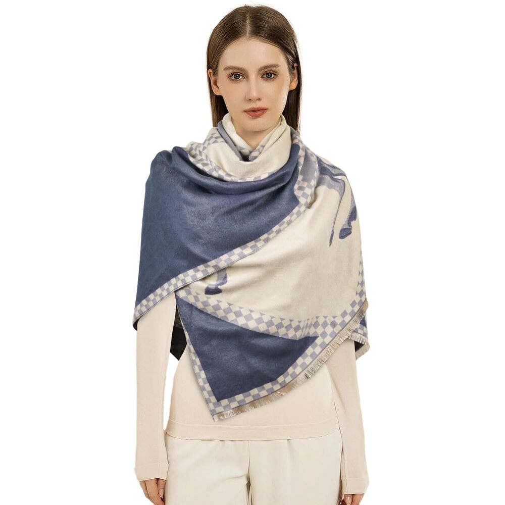 6983 Scarfs For Women Pashmina Silky Shawl Wrap For Evening Dressing Blanket